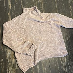 Cold-Shoulder Knit Sweater
